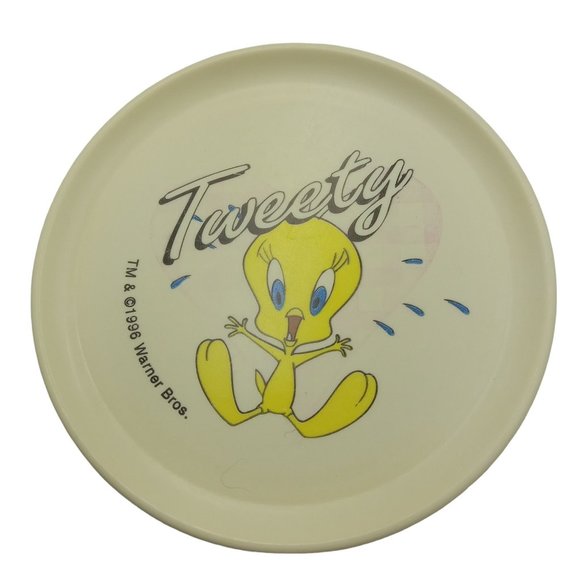 Vintage 1996 Warner Bros Chilton - Globe Inc Tweety Bird Child's Plastic Tea Set - Picture 5 of 13